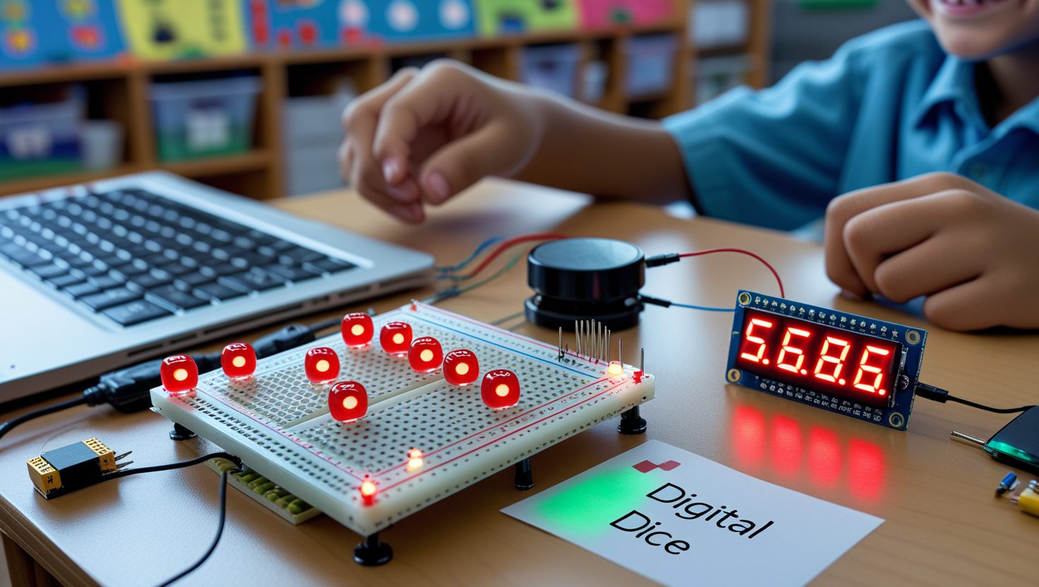 Digital dice with sound