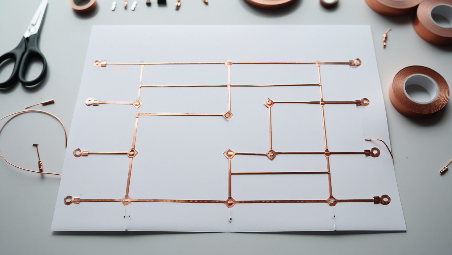 Paper circuit board in action