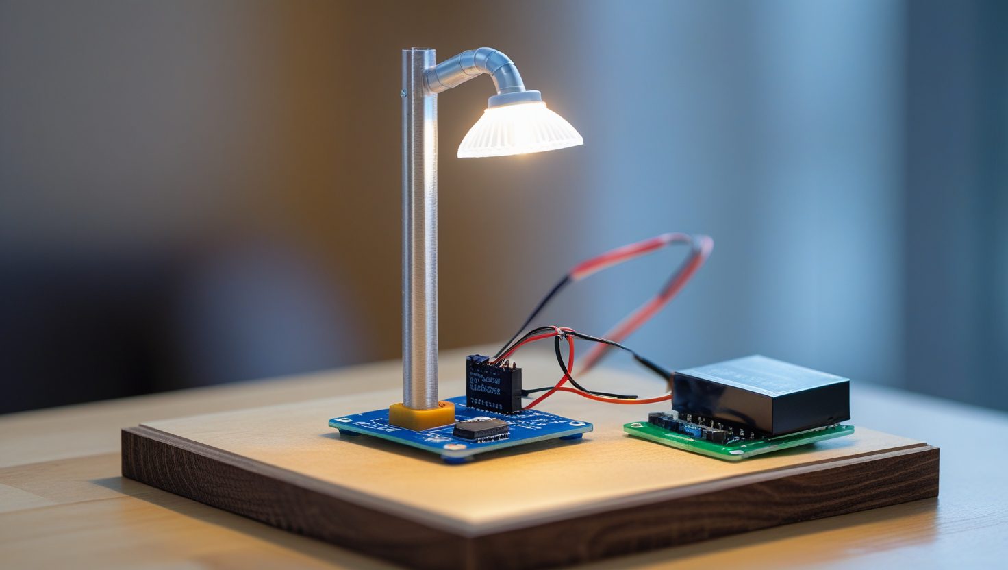 Smart LED street light in action