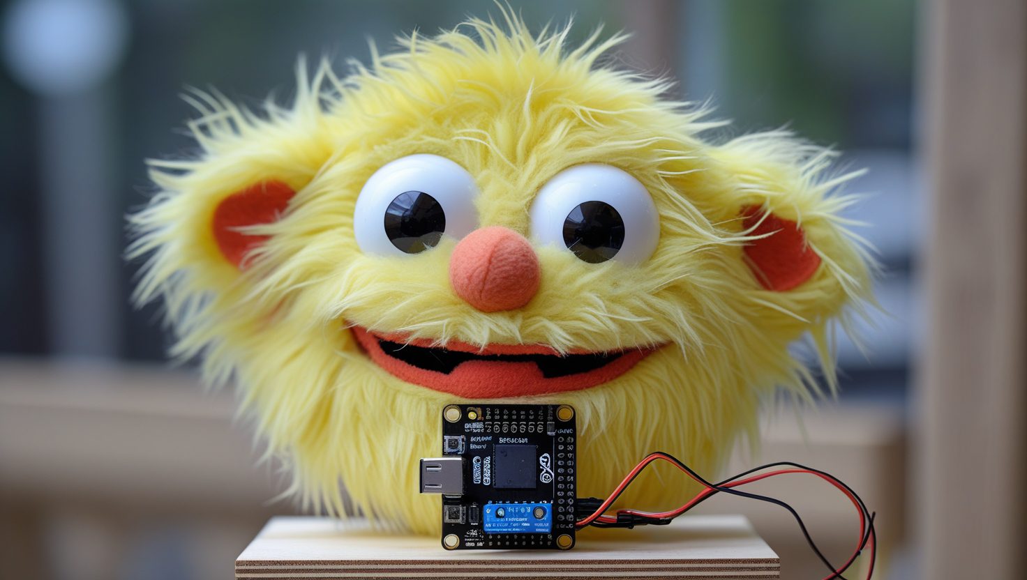 Arduino-controlled puppet in action
