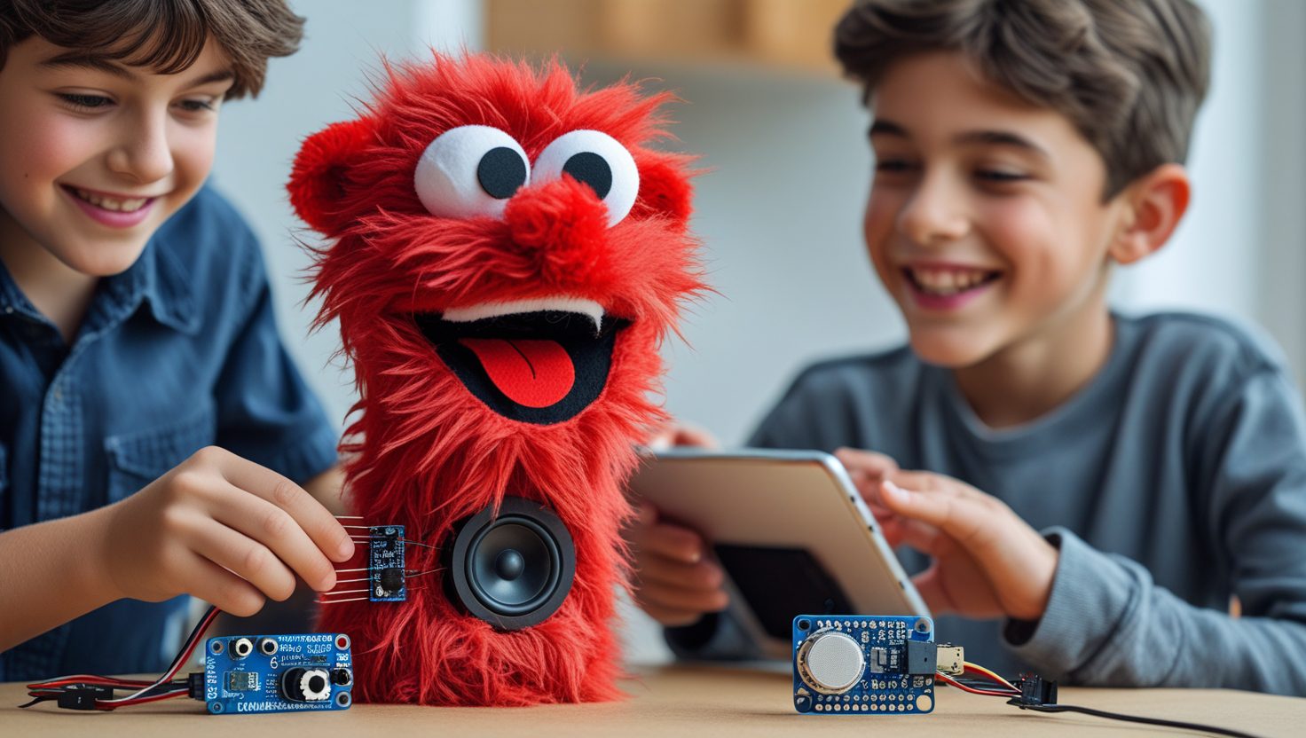 Puppet with buzzer
