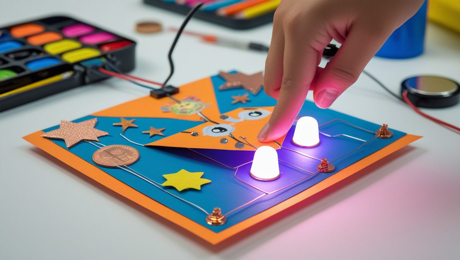 Paper circuit with switch