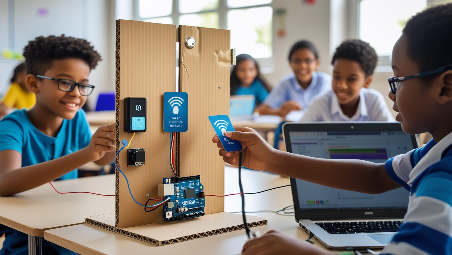 RFID lock with Wi-Fi module