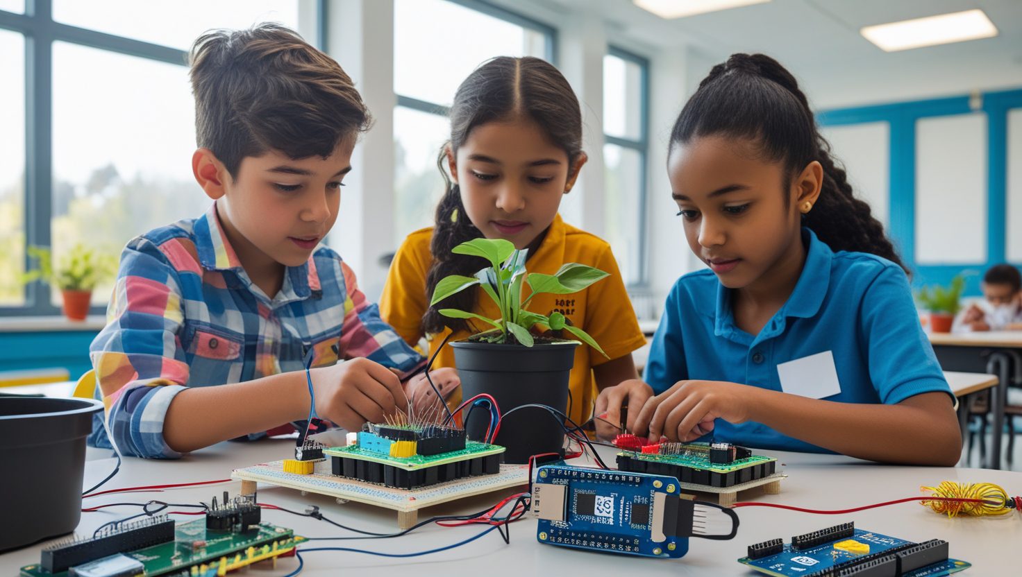 Plant watering system with multiple sensors