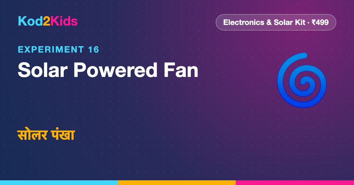 Solar Powered Fan