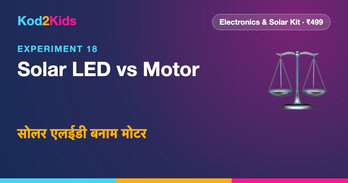 Solar LED vs Motor